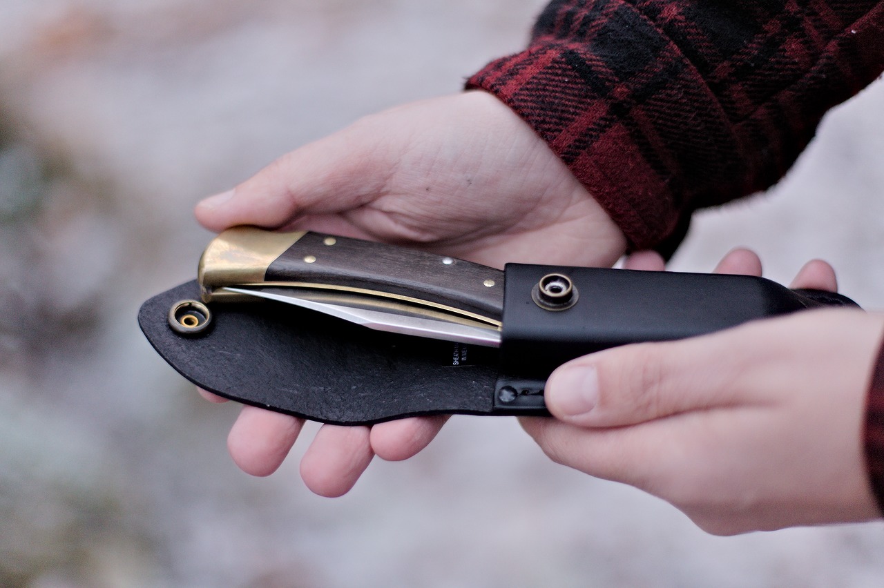 Buck 110 Hunter dans etui cuir